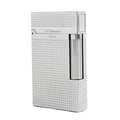 Classic Diamond Head Lighter, Ligne 2 Lighters, Adjustable Soft Flame, Ping Sound, Gift for Men Dad Boyfriend (Gold Single Flame)