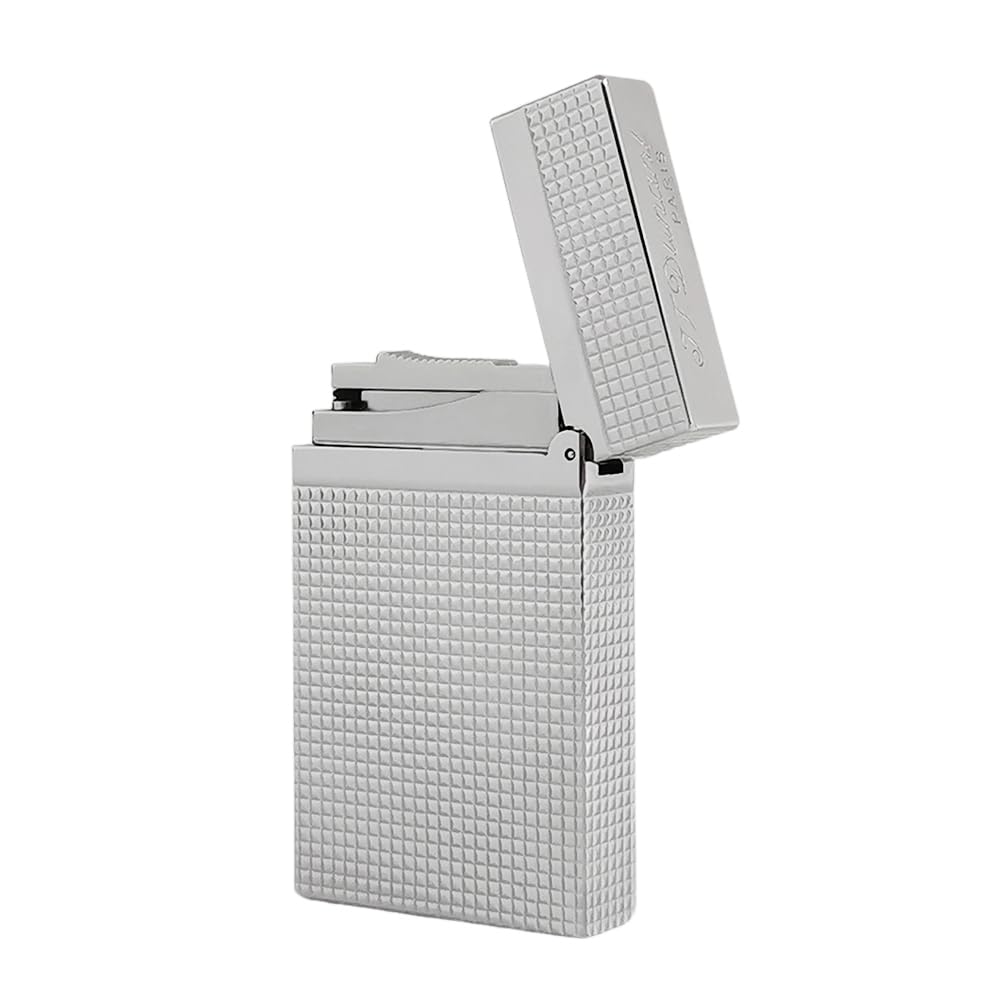 Classic Diamond Head Lighter, Ligne 2 Lighters, Adjustable Soft Flame, Ping Sound, Gift for Men Dad Boyfriend (Gold Single Flame)